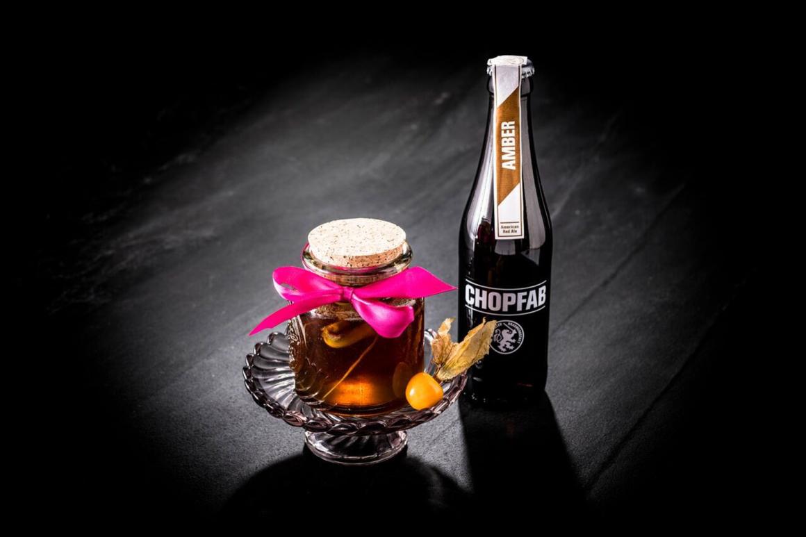 Bier im Gelee-Glas mit Ingwer-Zimt-Lemongrass