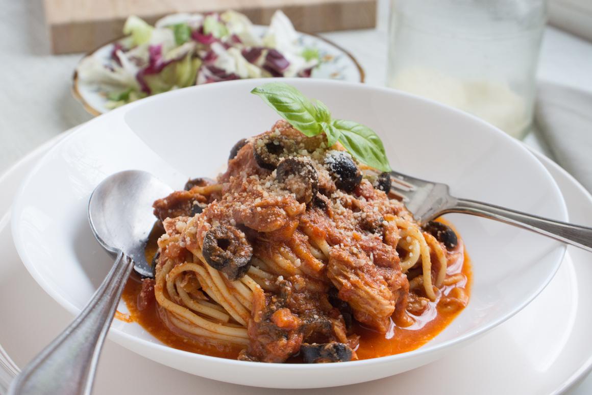 Thunfisch-Martini-Pastasauce