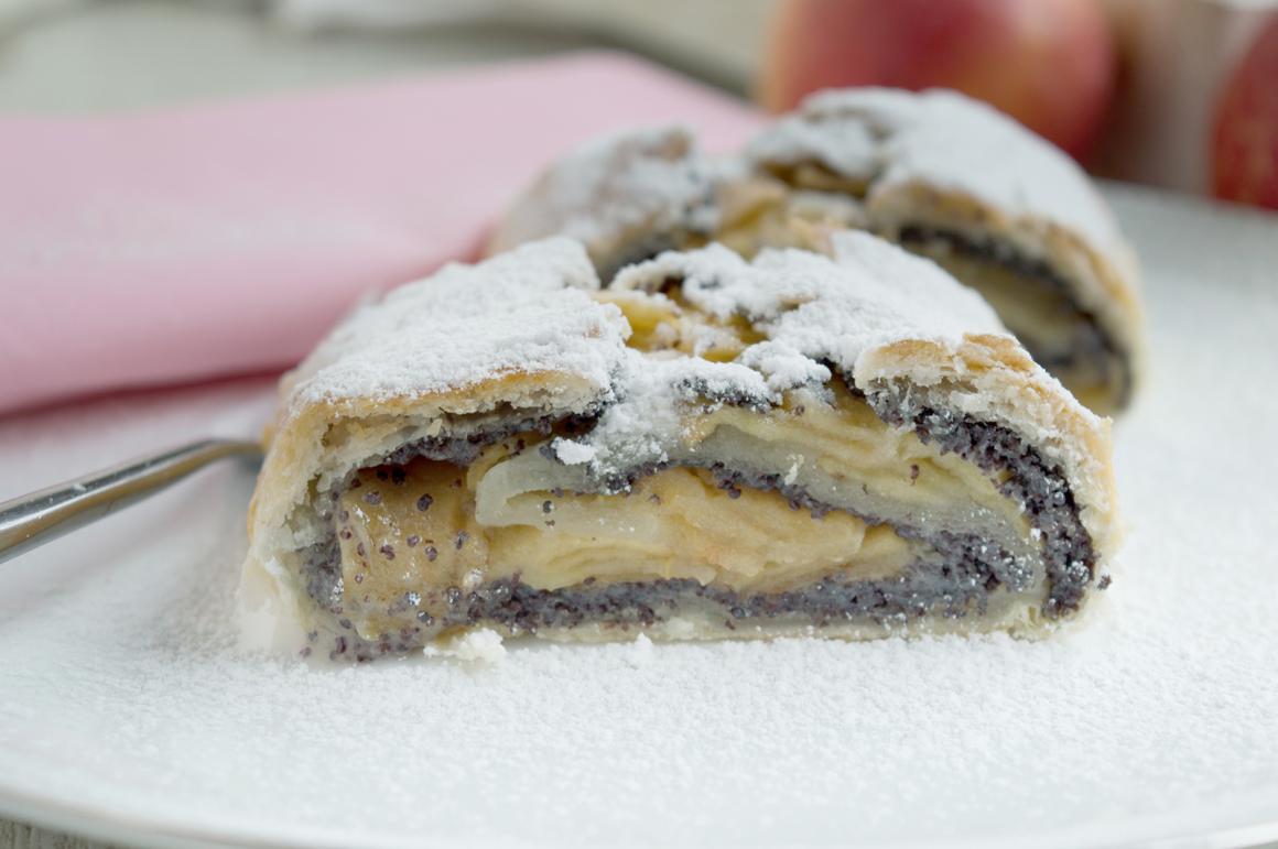 Apfel-Mohn-Strudel