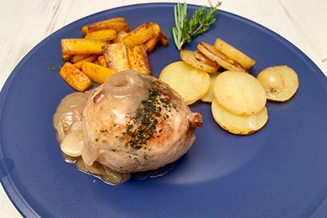 Adrio gebraten mit Sauce