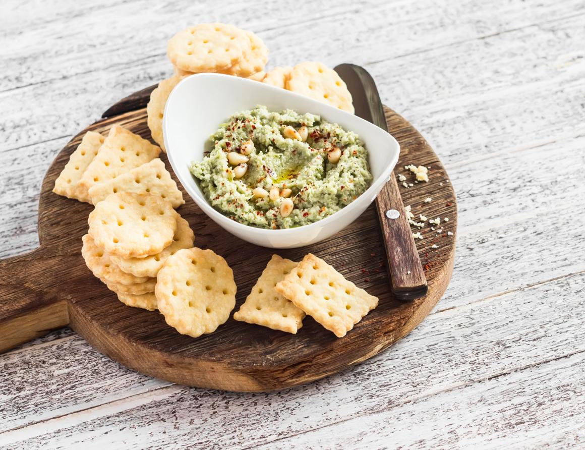 Broccoli-Aufstrich mit Pinienkerne
