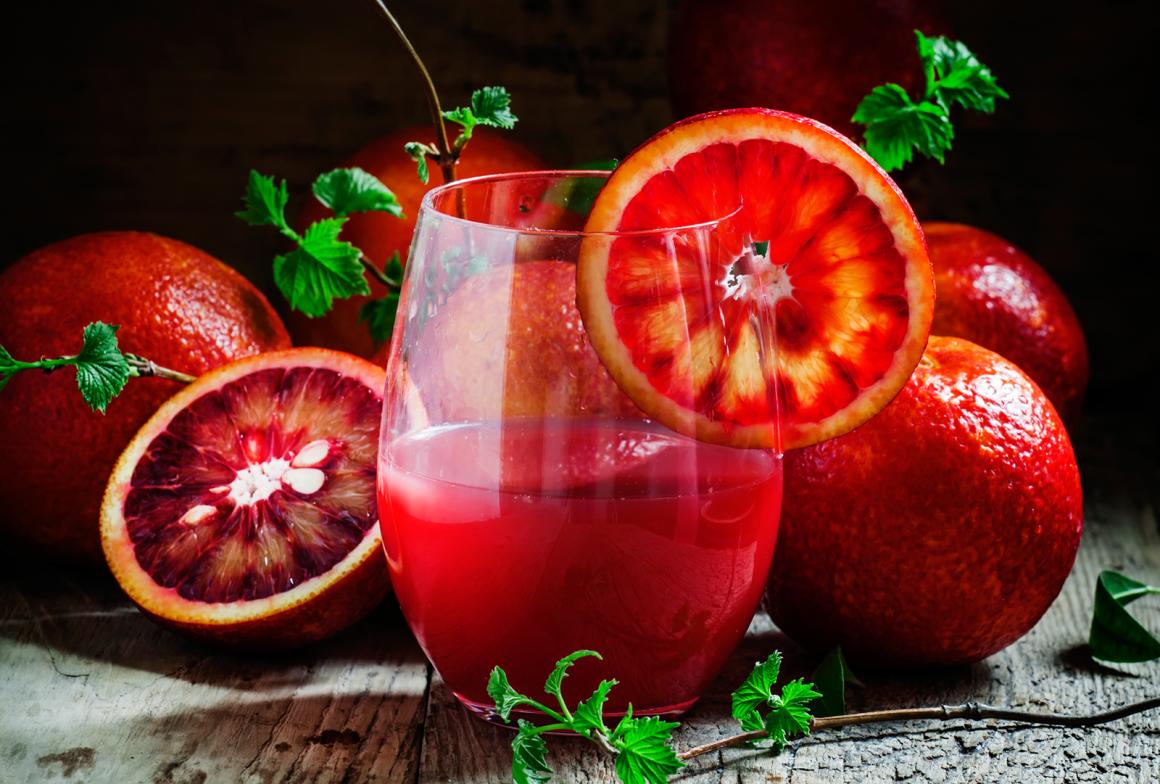 Blutorangensirup mit Kardamom
