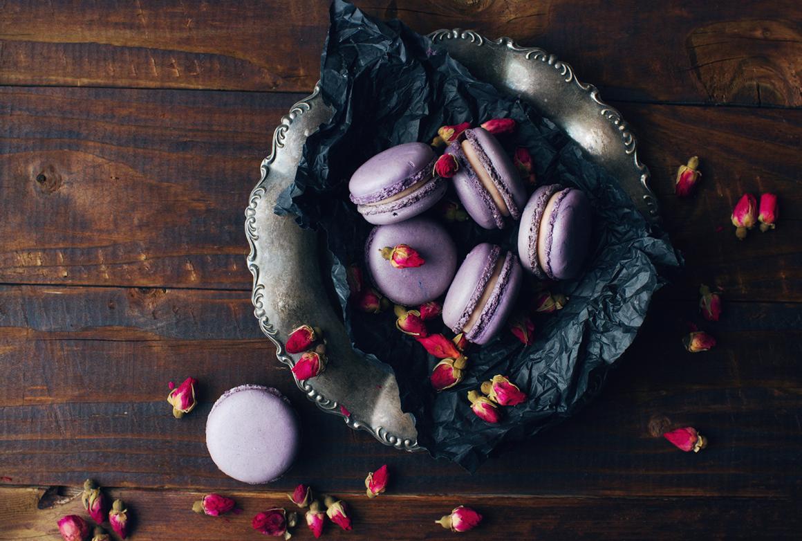 Lavendel-Macarons-Füllung