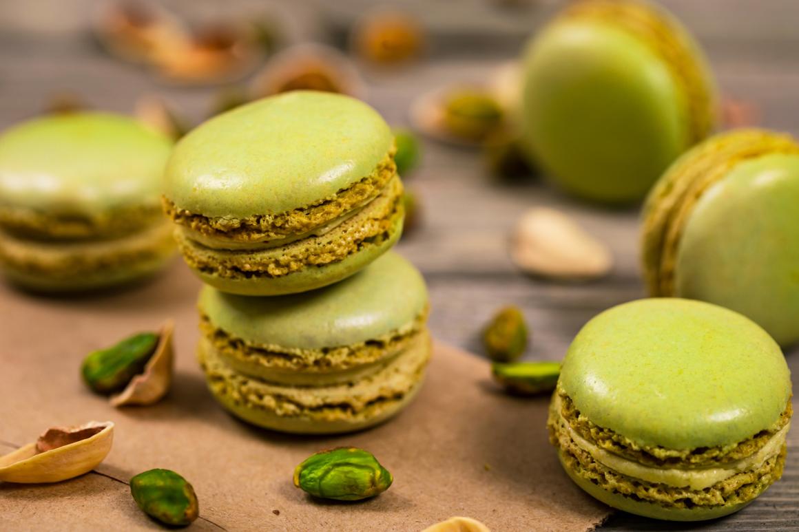 Pistazien-Macarons
