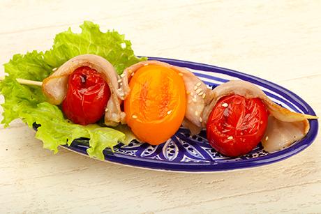 Tomatensticks mit Speck
