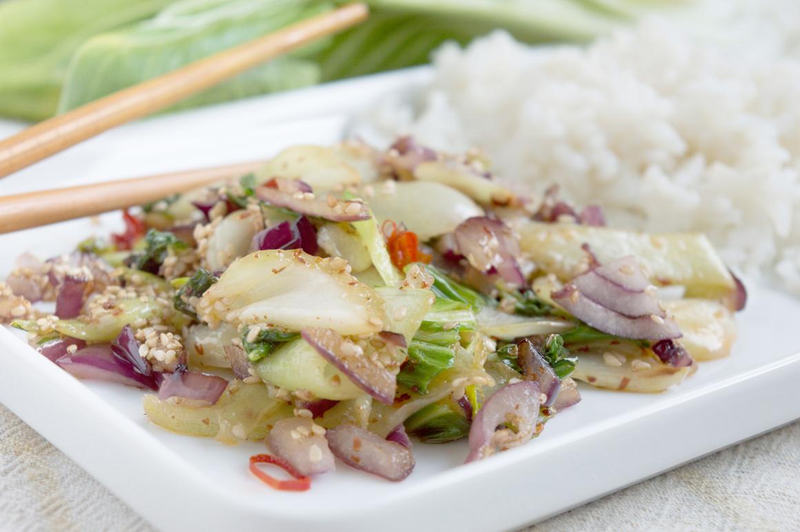 Pak Choi mit Sesam