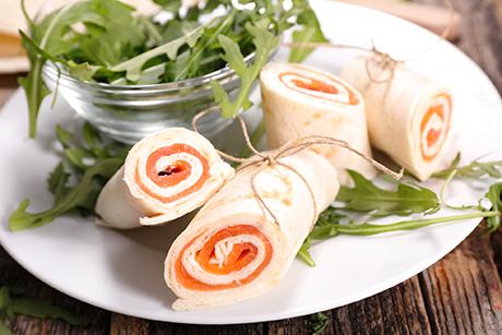 Wraps mit Lachs