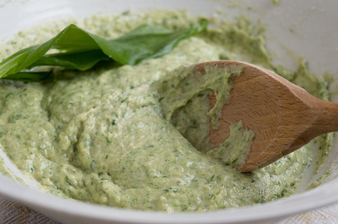 Spätzleteig mit Bärlauch