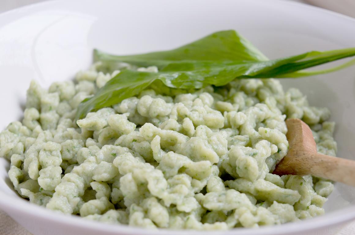 Quarkspätzle mit Bärlauch - Rezept