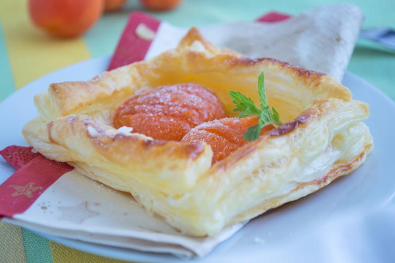 Caramelisierte Aprikosenjalousien
