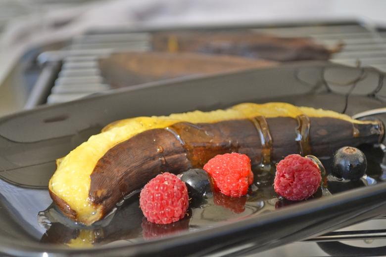 Süsse flambierte Bananen