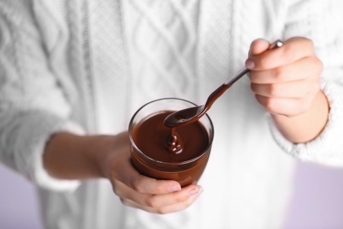Pudding mit Schwarzer Sapote