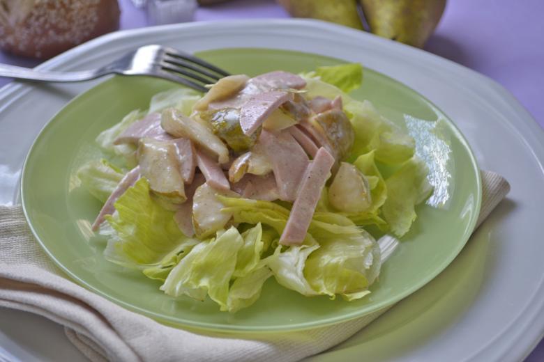 Birnensalat mit Wurst