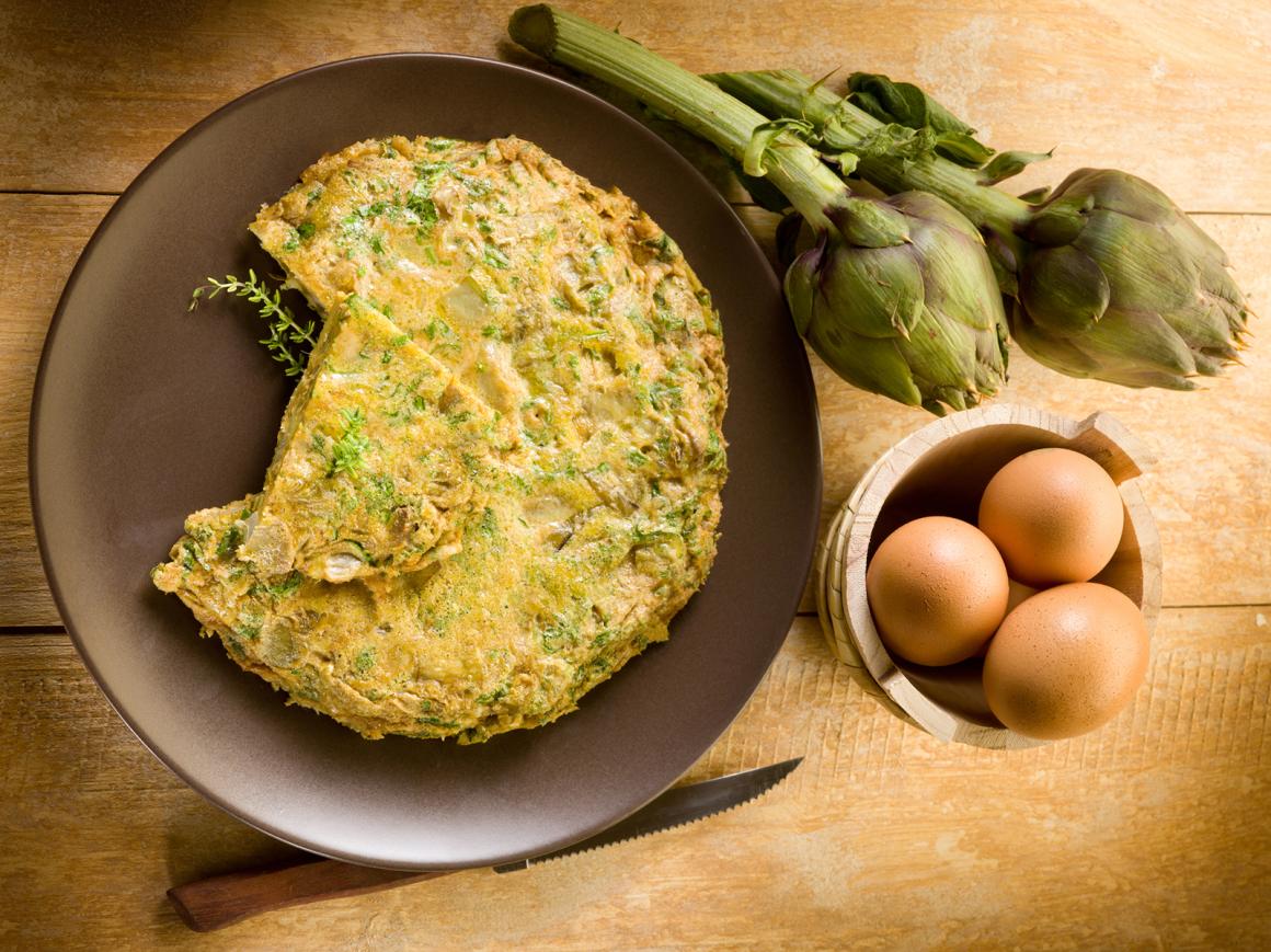 Omelette aux Artichauts