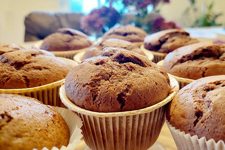 Maroni-Schoggimuffins