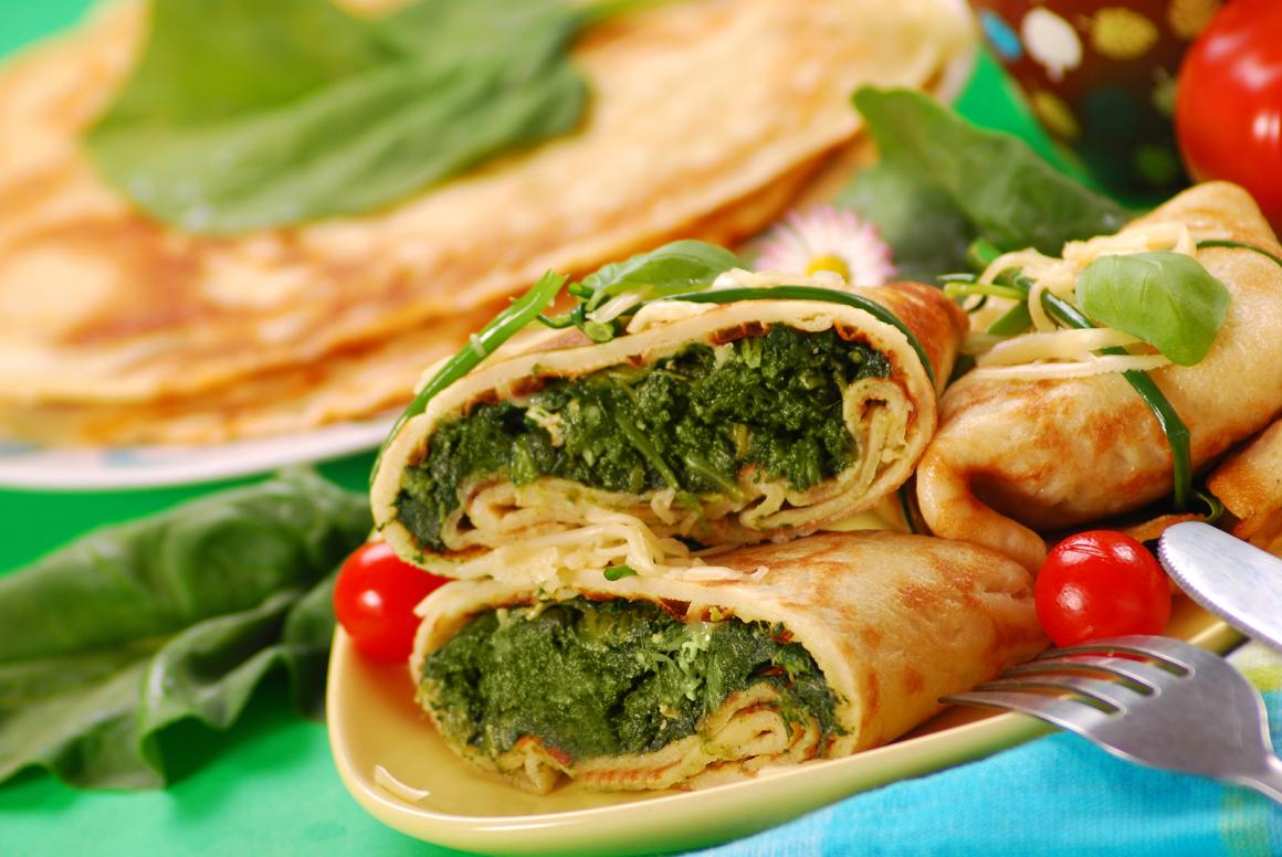 Gözleme mit Spinat