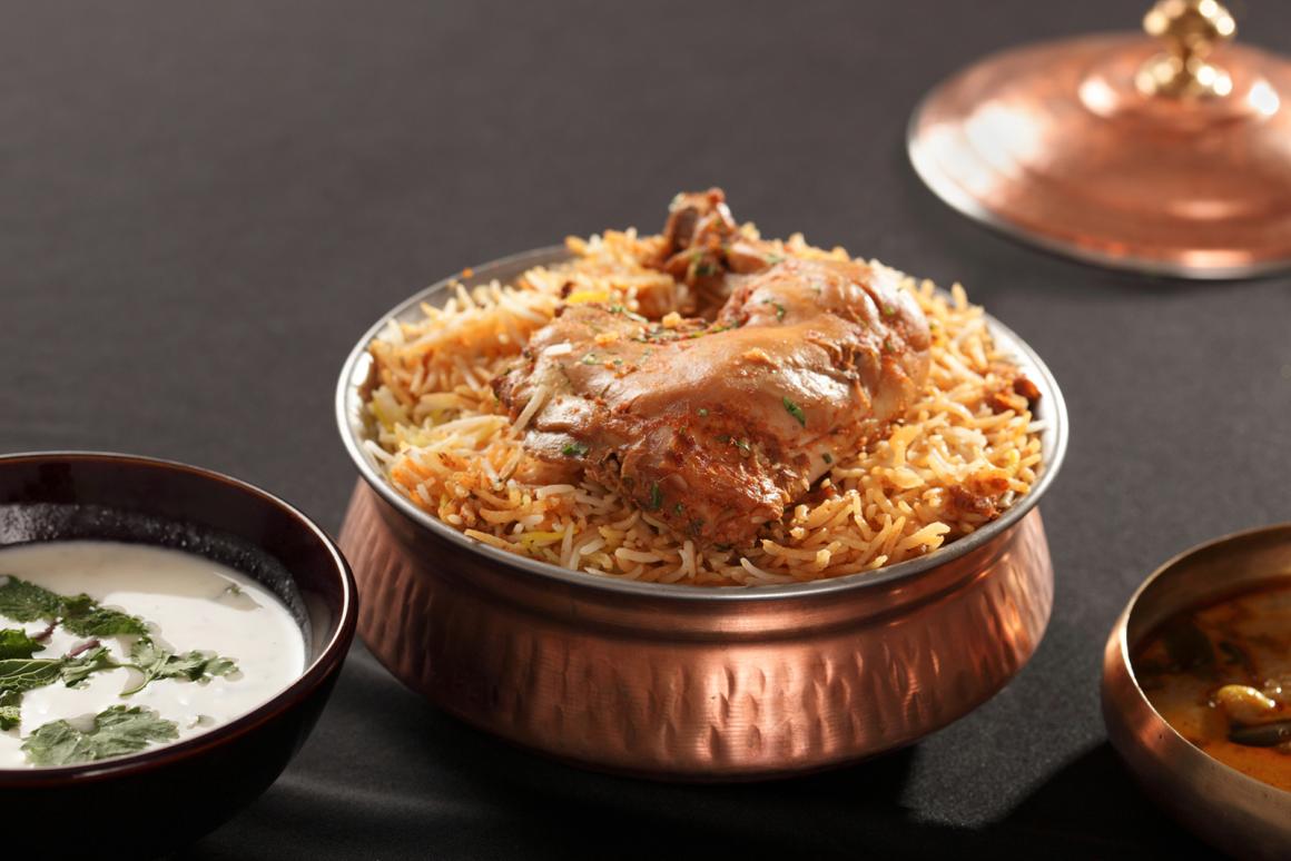 Indisches Chicken Biryani
