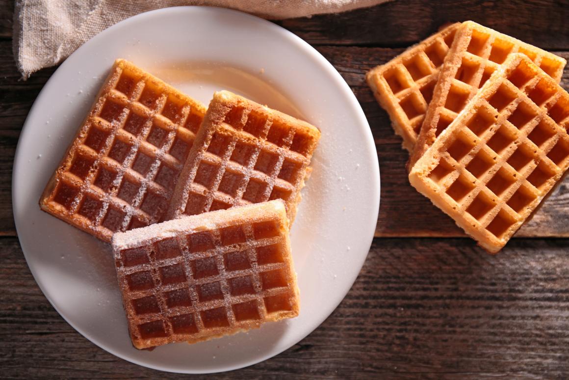 Waffelteig ohne Milch