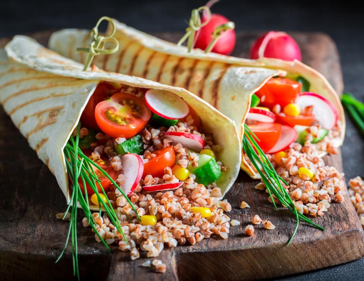 Glutenfreie Buchweizen-Wraps