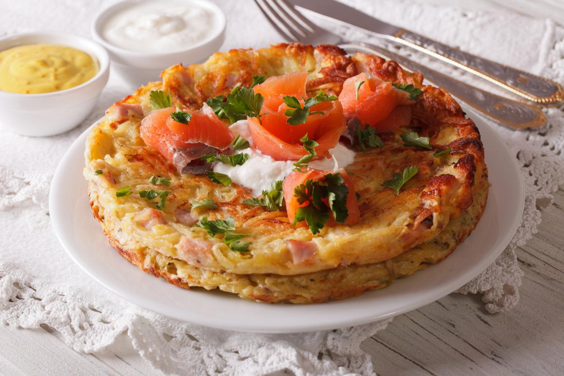 Kartoffelrösti mit Lachs
