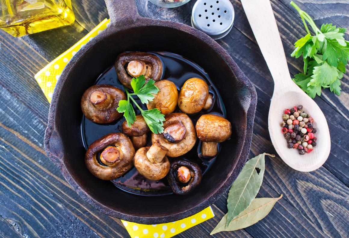 Gebratene Champignons