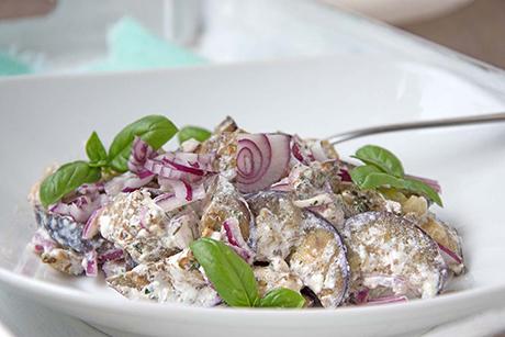 Auberginensalat mit Joghurtsauce