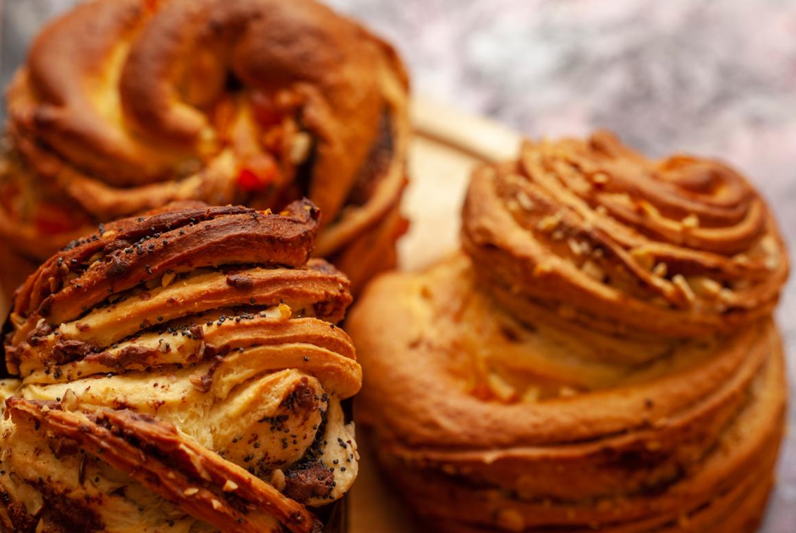 Cruffins mit Mohn