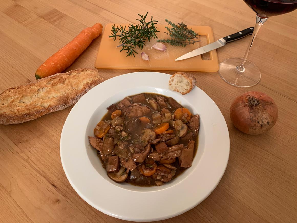 Coq au Vin für Vegetarier und Veganer