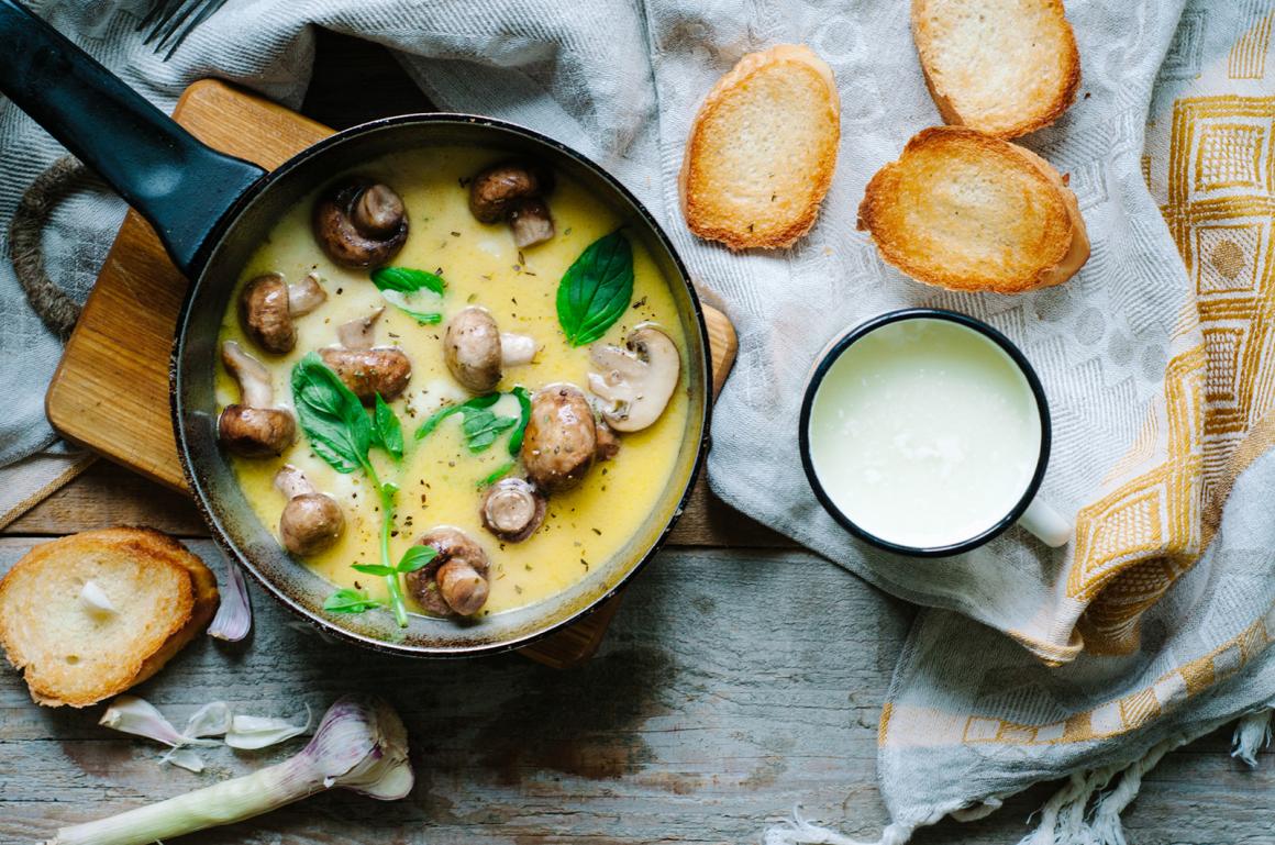 Kräuterfondue
