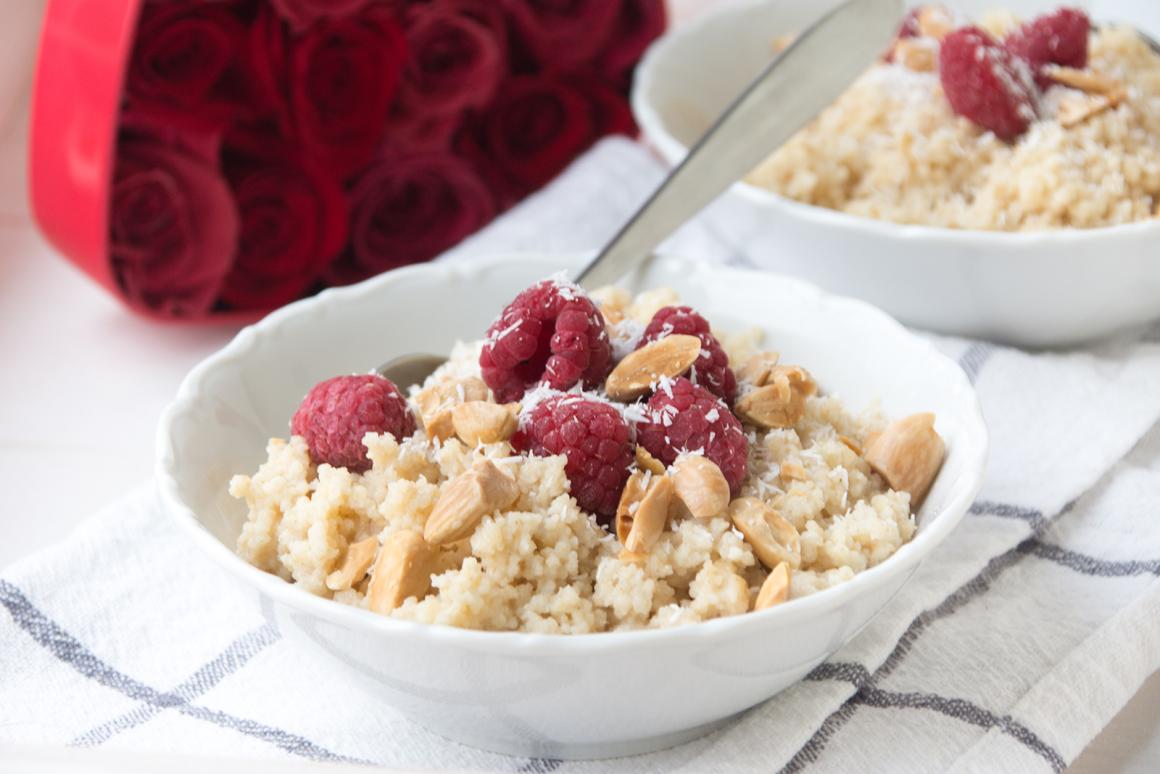 Quinoa-Mandelmilch-Dessert