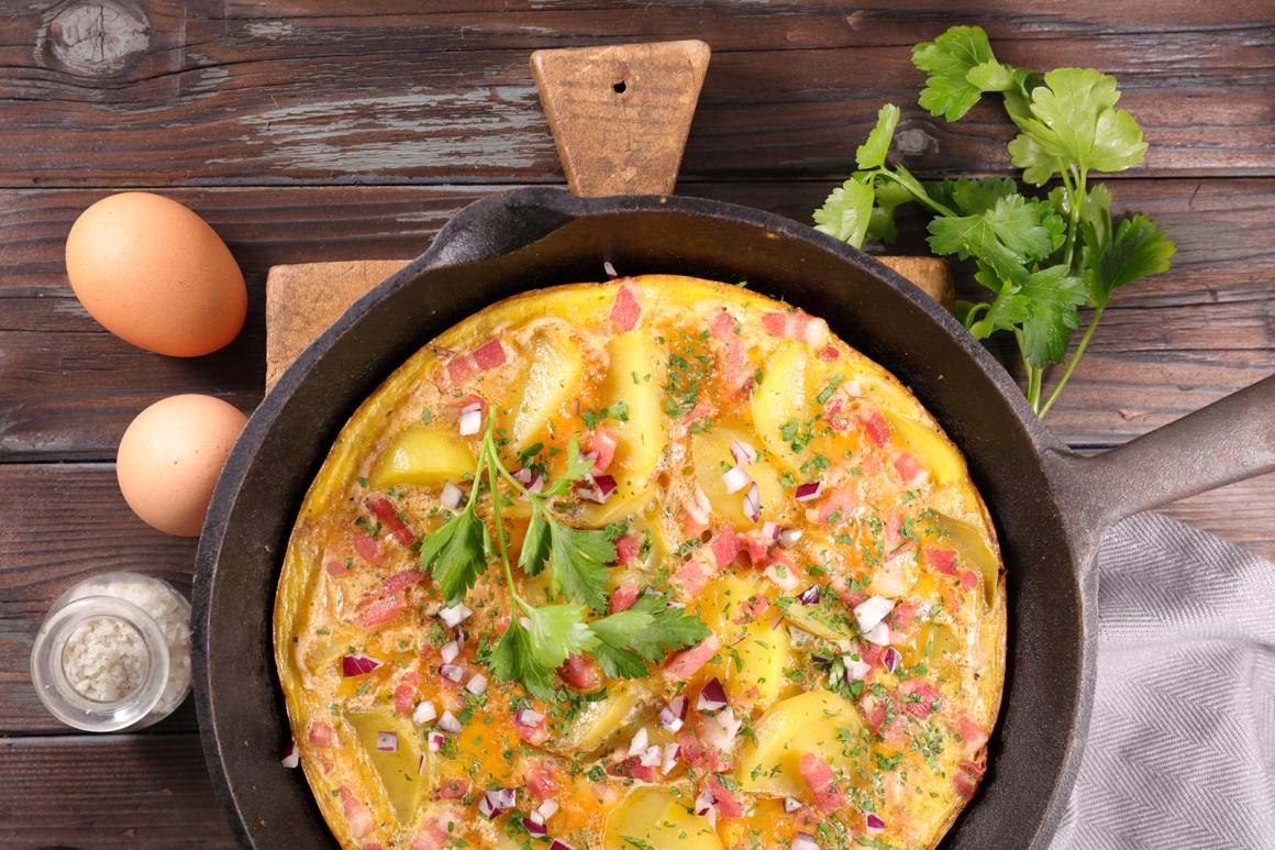 Kartoffel-Speck-Omelette