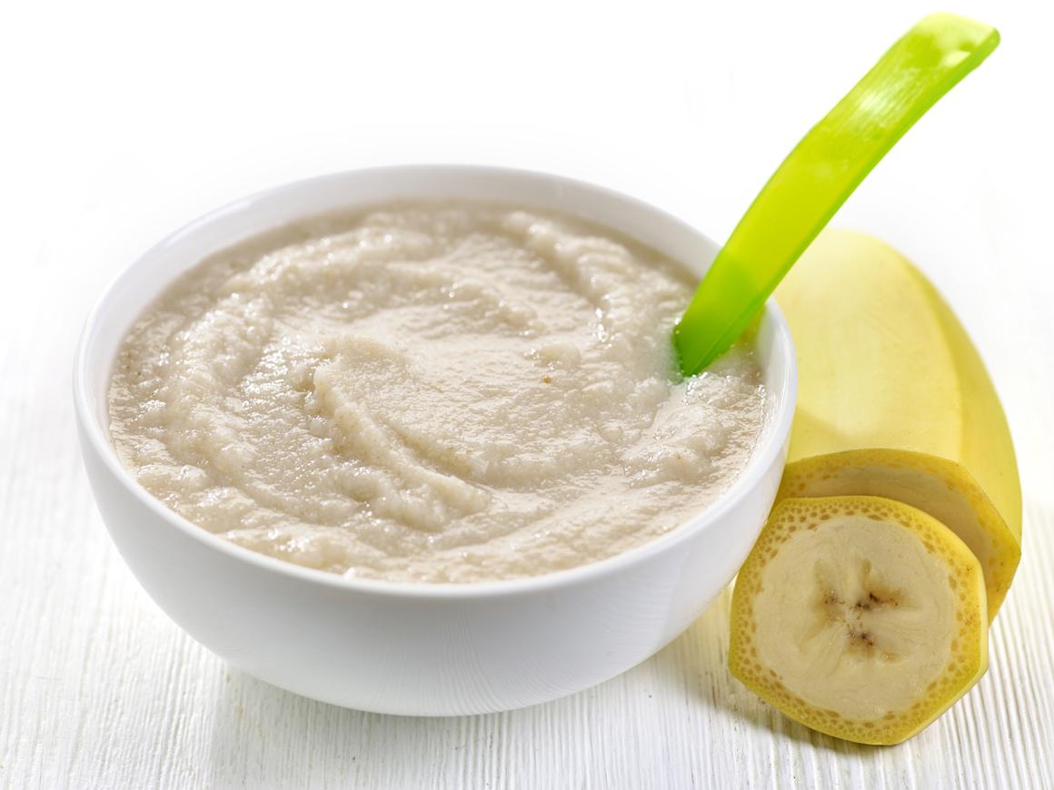 Bananenbrei mit Hirse