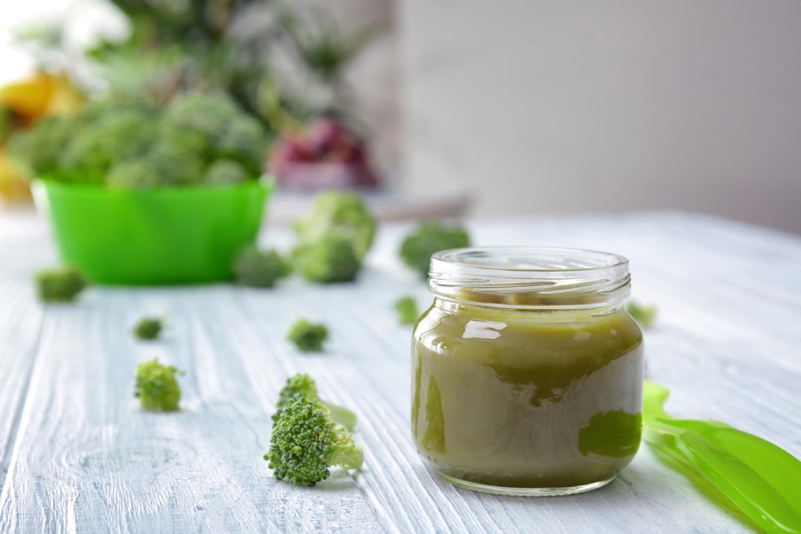 Gemüsebrei mit Broccoli