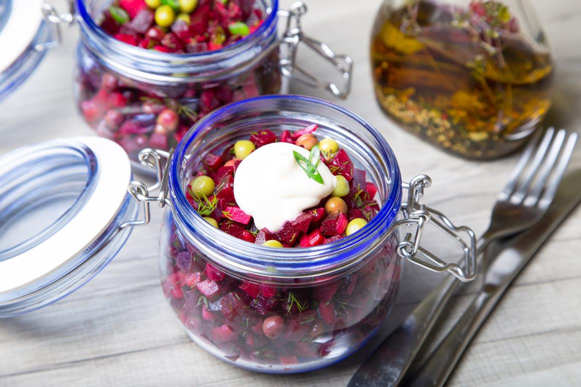 Meal Prep - Randensalat mit Erbsen
