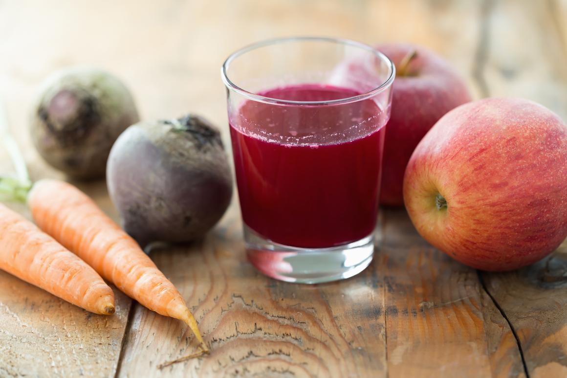 Apfel-Rüebli-Randensaft