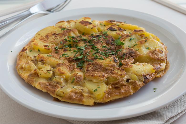 Tortilla mit Schinken