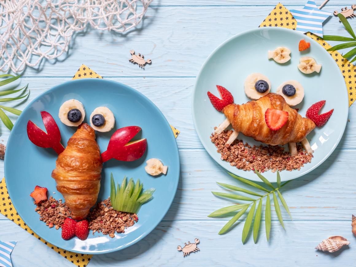 Süsse Krabbencroissants