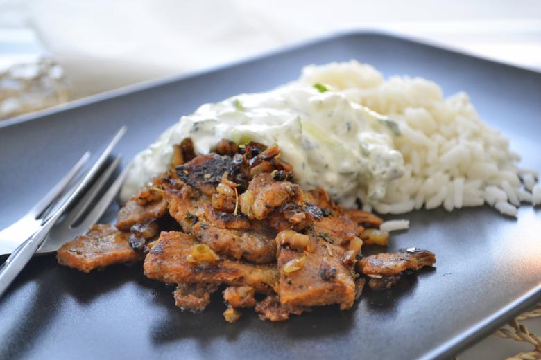 Gyros mit Quarksauce