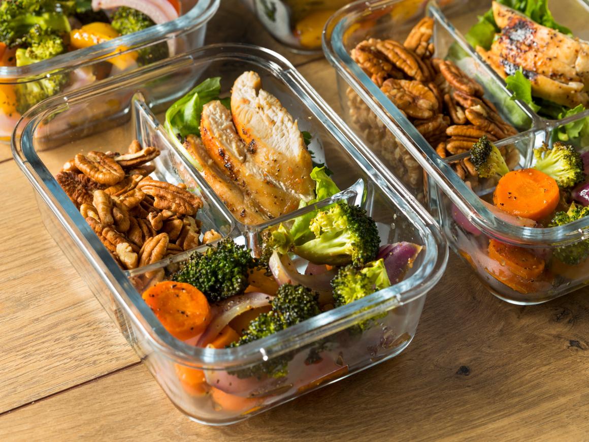 Meal Prep Keto Mahlzeit