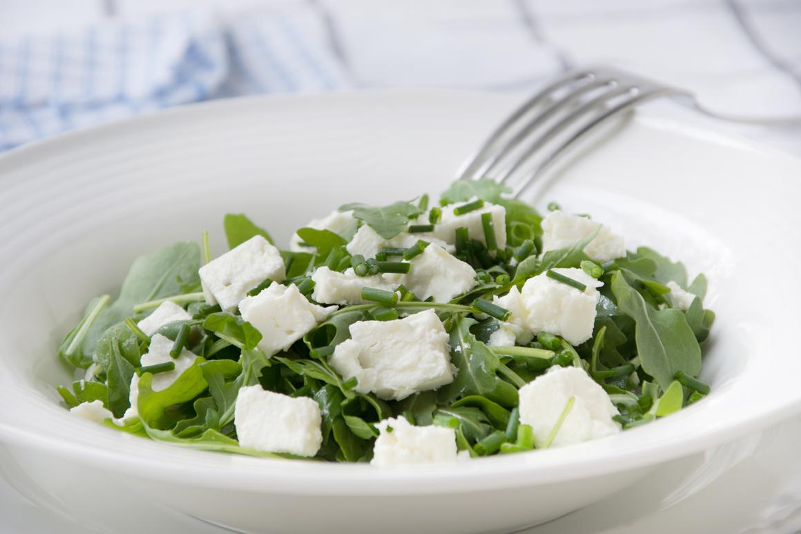 Rucolasalat mit Ziegenkäse