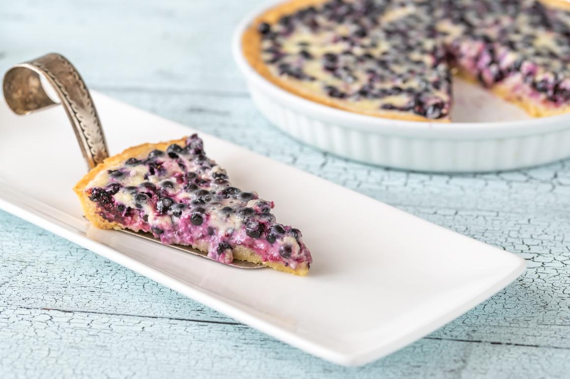Finnischer Blaubeerkuchen