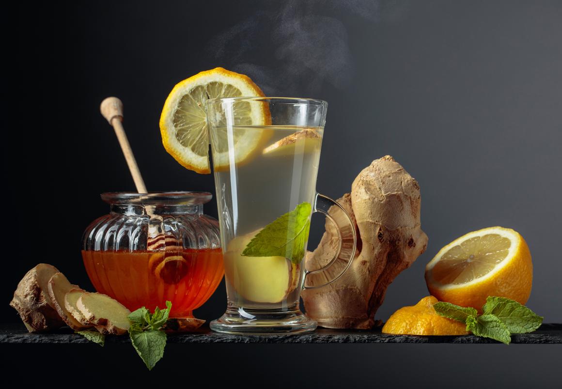 Erkältungsgetränk mit Honig und Ingwer - Rezept