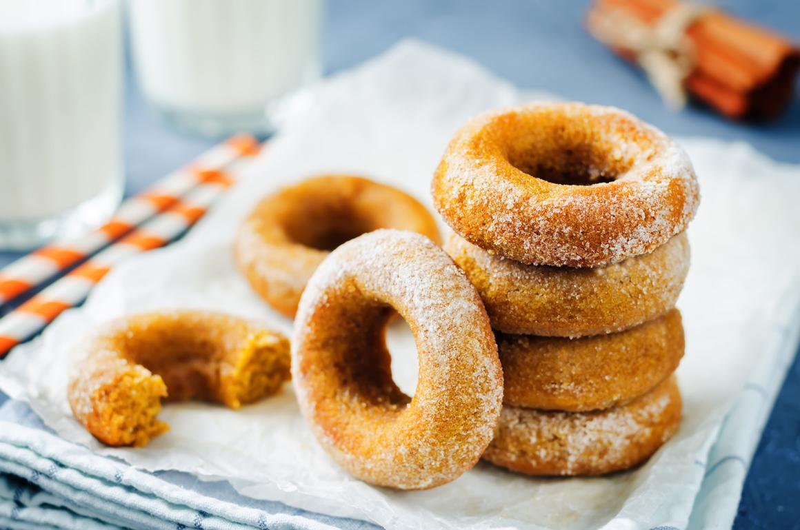 Einfache Pumkin Donuts