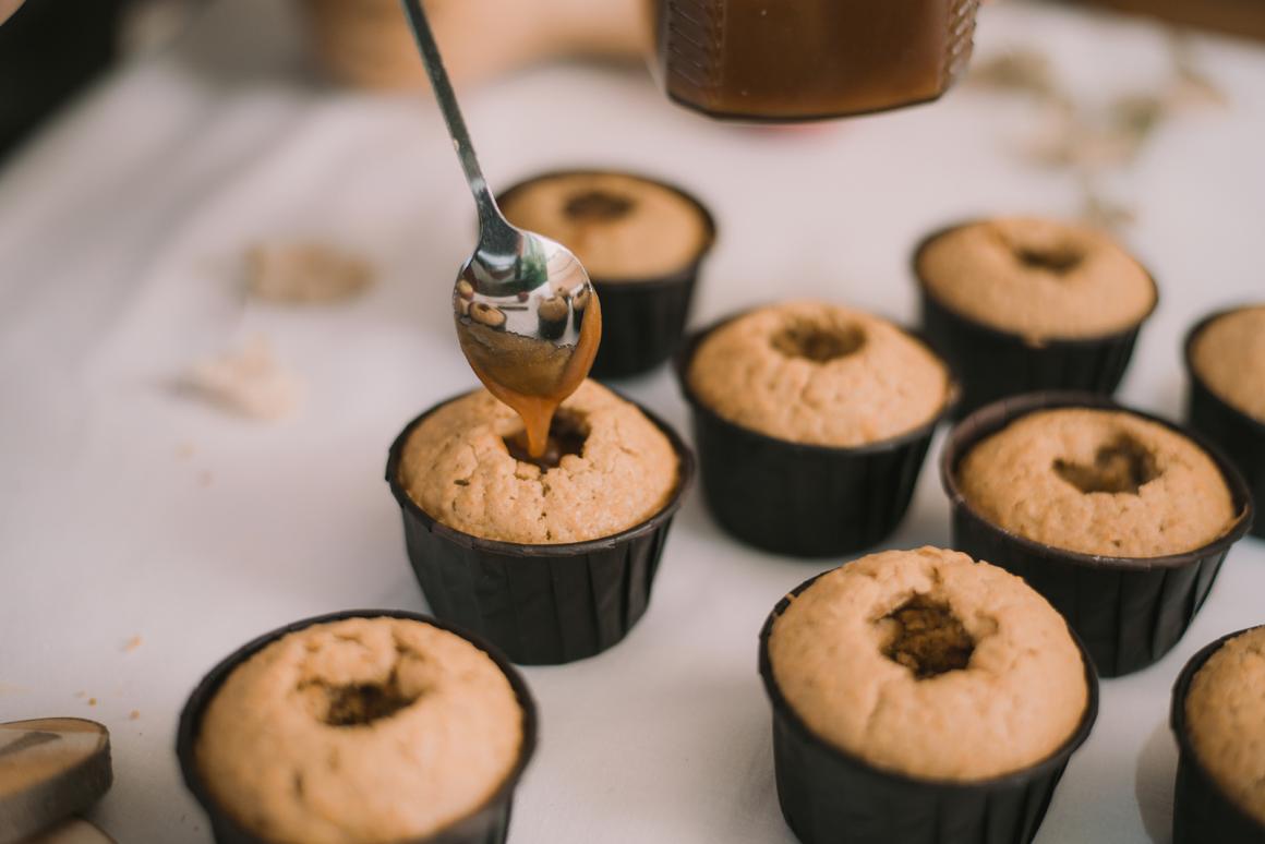 Muffins mit Karamellcreme