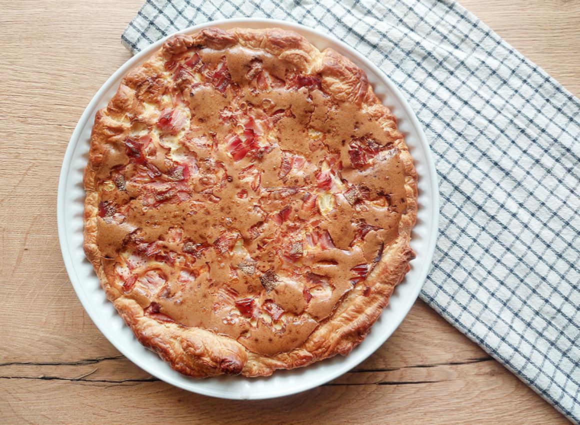 Quiche Lorraine mit Creme Fraiche