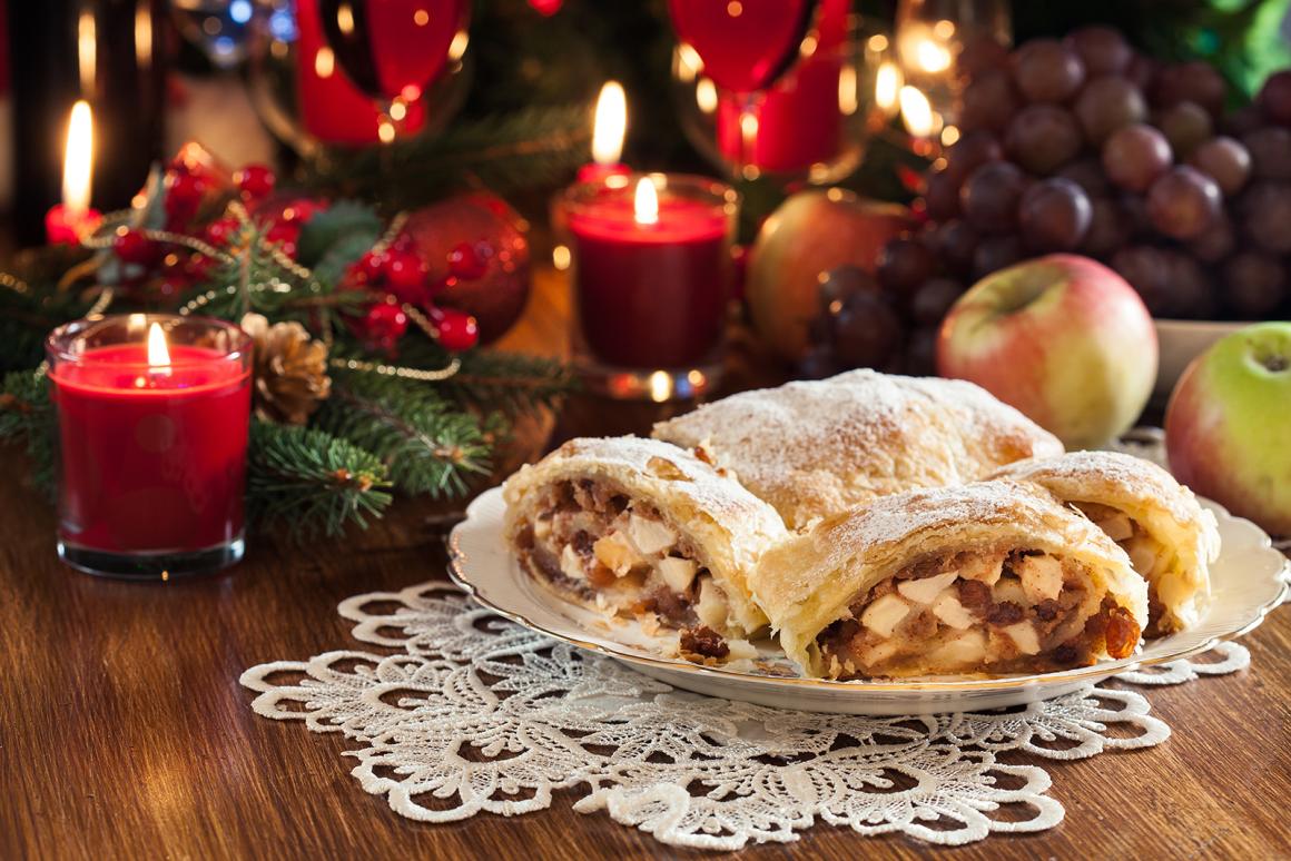 Weihnachtlicher Strudel