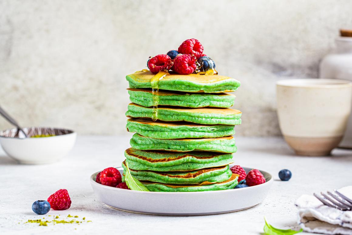 Matcha-Tee-Pfannkuchen