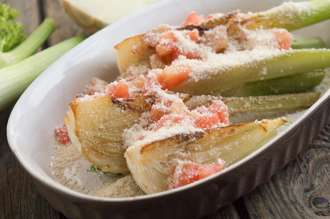 Gratinierter Fenchel mit Parmesan