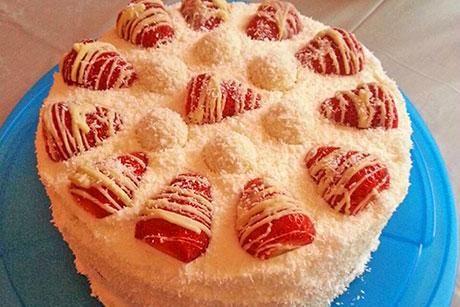 Kokoscreme Torte