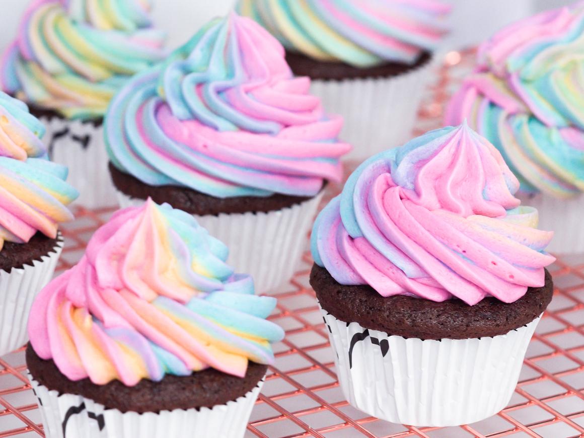 Einhorn-Cupcake-Topping